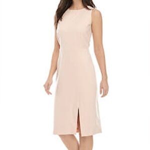 The Limited The New Drew Dress Blush Pink Career Midi Sheath New With Tags